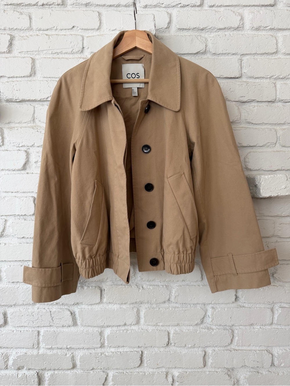 COS Tan Utility Bomber Jacket